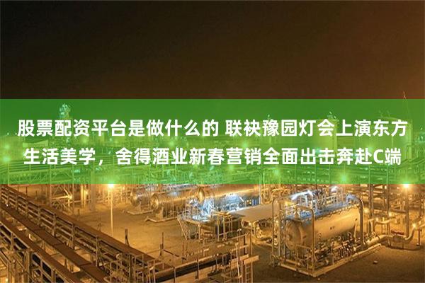 股票配资平台是做什么的 联袂豫园灯会上演东方生活美学，舍得酒业新春营销全面出击奔赴C端