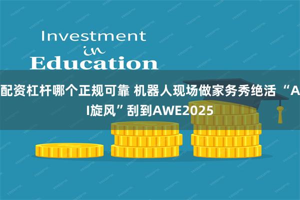 配资杠杆哪个正规可靠 机器人现场做家务秀绝活 “AI旋风”刮到AWE2025