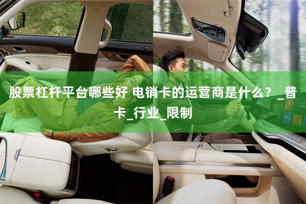 股票杠杆平台哪些好 电销卡的运营商是什么？_普卡_行业_限制