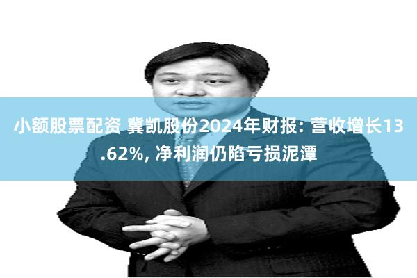 小额股票配资 冀凯股份2024年财报: 营收增长13.62%, 净利润仍陷亏损泥潭