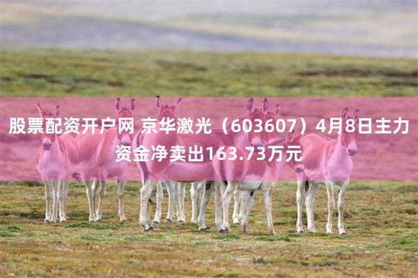 股票配资开户网 京华激光（603607）4月8日主力资金净卖出163.73万元