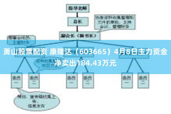 萧山股票配资 康隆达（603665）4月8日主力资金净卖出184.43万元