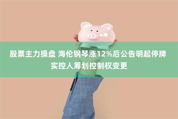 股票主力操盘 海伦钢琴涨12%后公告明起停牌 实控人筹划控制权变更