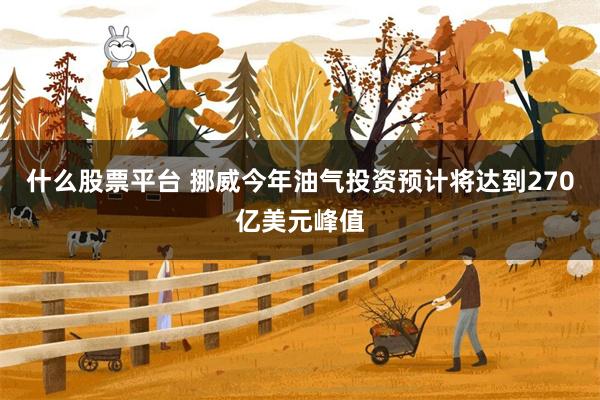 什么股票平台 挪威今年油气投资预计将达到270亿美元峰值
