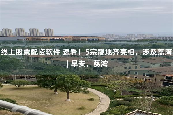 线上股票配资软件 速看！5宗靓地齐亮相，涉及荔湾 | 早安，荔湾