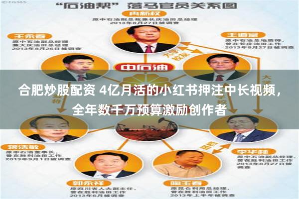 合肥炒股配资 4亿月活的小红书押注中长视频，全年数千万预算激励创作者