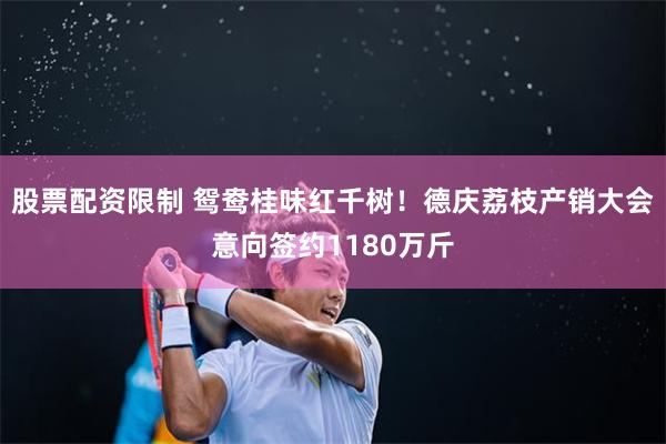 股票配资限制 鸳鸯桂味红千树！德庆荔枝产销大会意向签约1180万斤