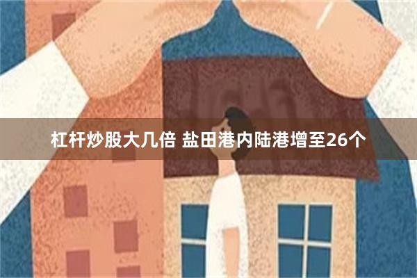 杠杆炒股大几倍 盐田港内陆港增至26个