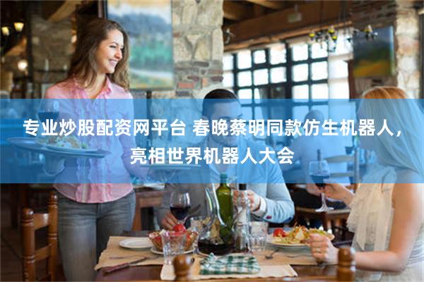 专业炒股配资网平台 春晚蔡明同款仿生机器人，亮相世界机器人大会