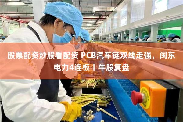 股票配资炒股看配资 PCB汽车链双线走强，闽东电力4连板丨牛股复盘