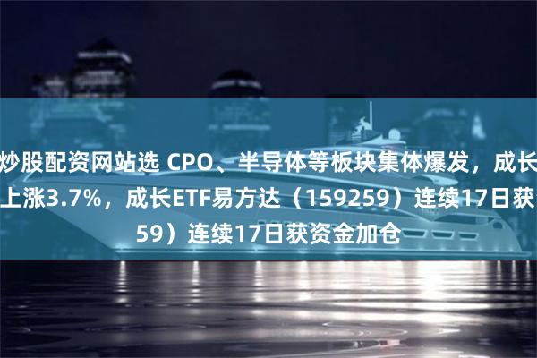 炒股配资网站选 CPO、半导体等板块集体爆发，成长100指数上涨3.7%，成长ETF易方达（159259）连续17日获资金加仓