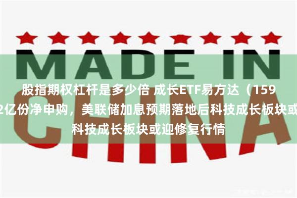 股指期权杠杆是多少倍 成长ETF易方达（159259）获超2亿份净申购，美联储加息预期落地后科技成长板块或迎修复行情